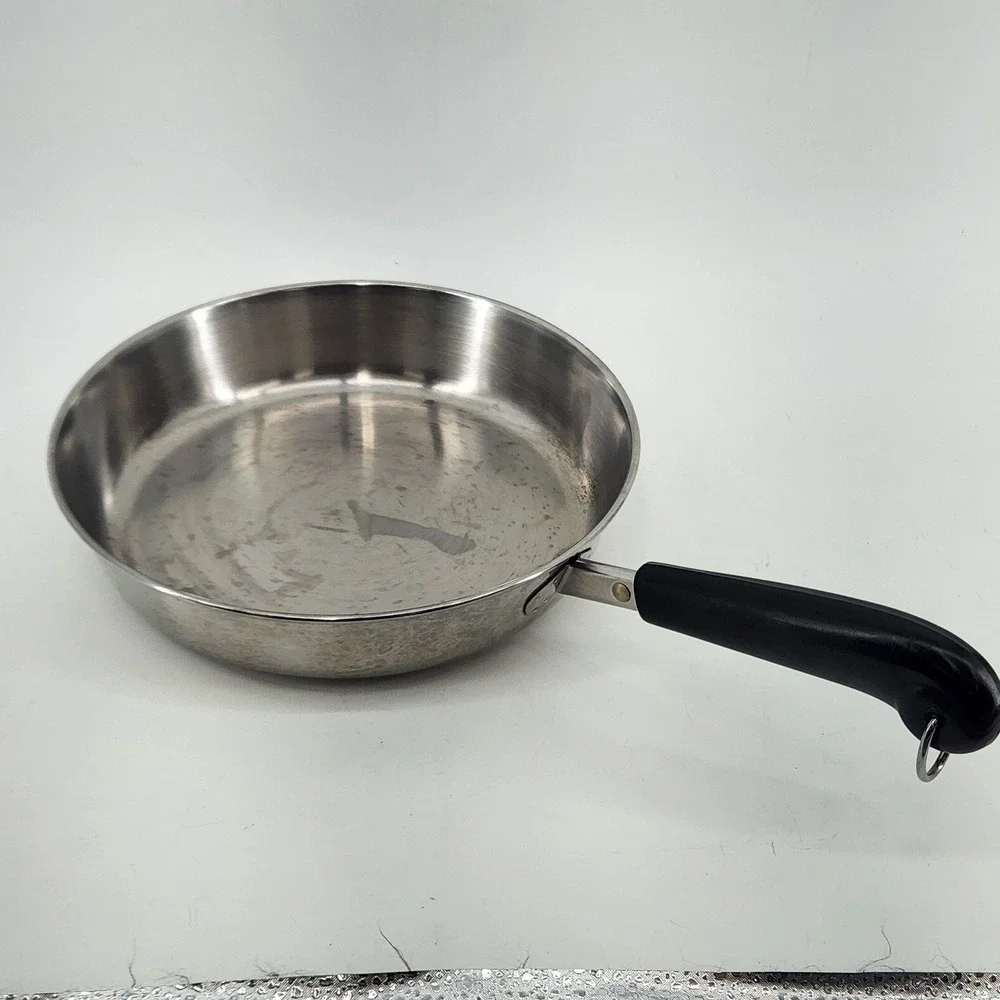 Revere Ware 2059 9.5 Inch 23cm Stainless Steel Skillet Fry Pan Korea d 89 A